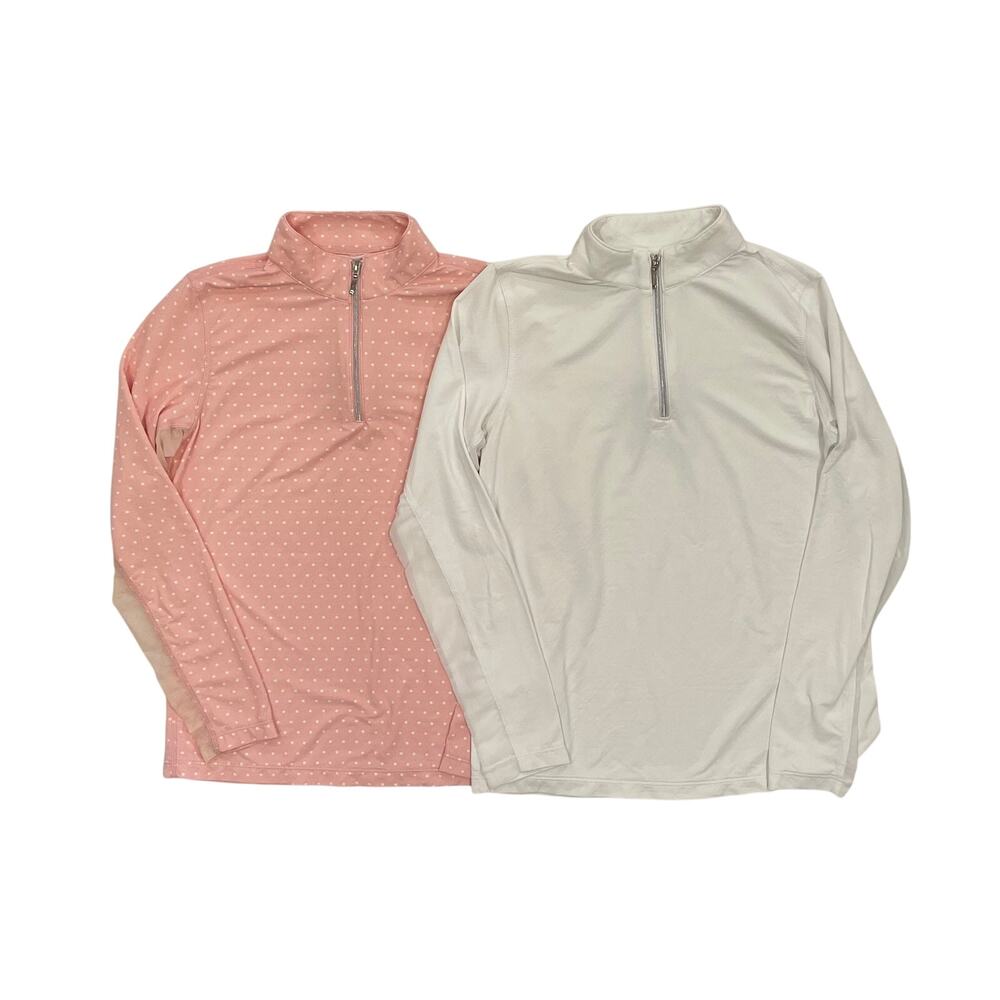 Dover Saddlery CoolBlast Long Sleeve 1/4 Zip Pullover, Size L Juniors, Set of 2